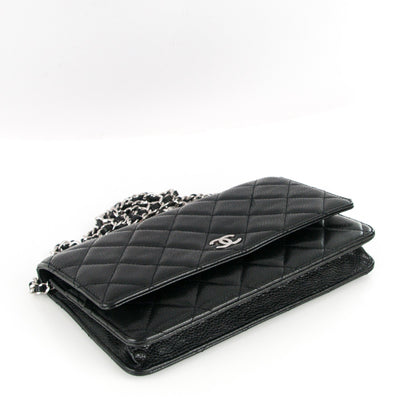 Chanel Caviar Quilted Wallet On Chain WOC Black 4 of 8
