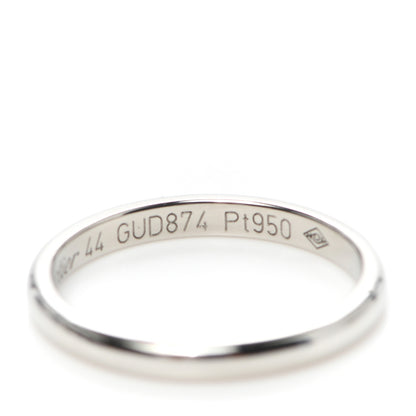 Cartier Platinum 2mm 1895 Wedding Band Ring 44 3 5 of 6