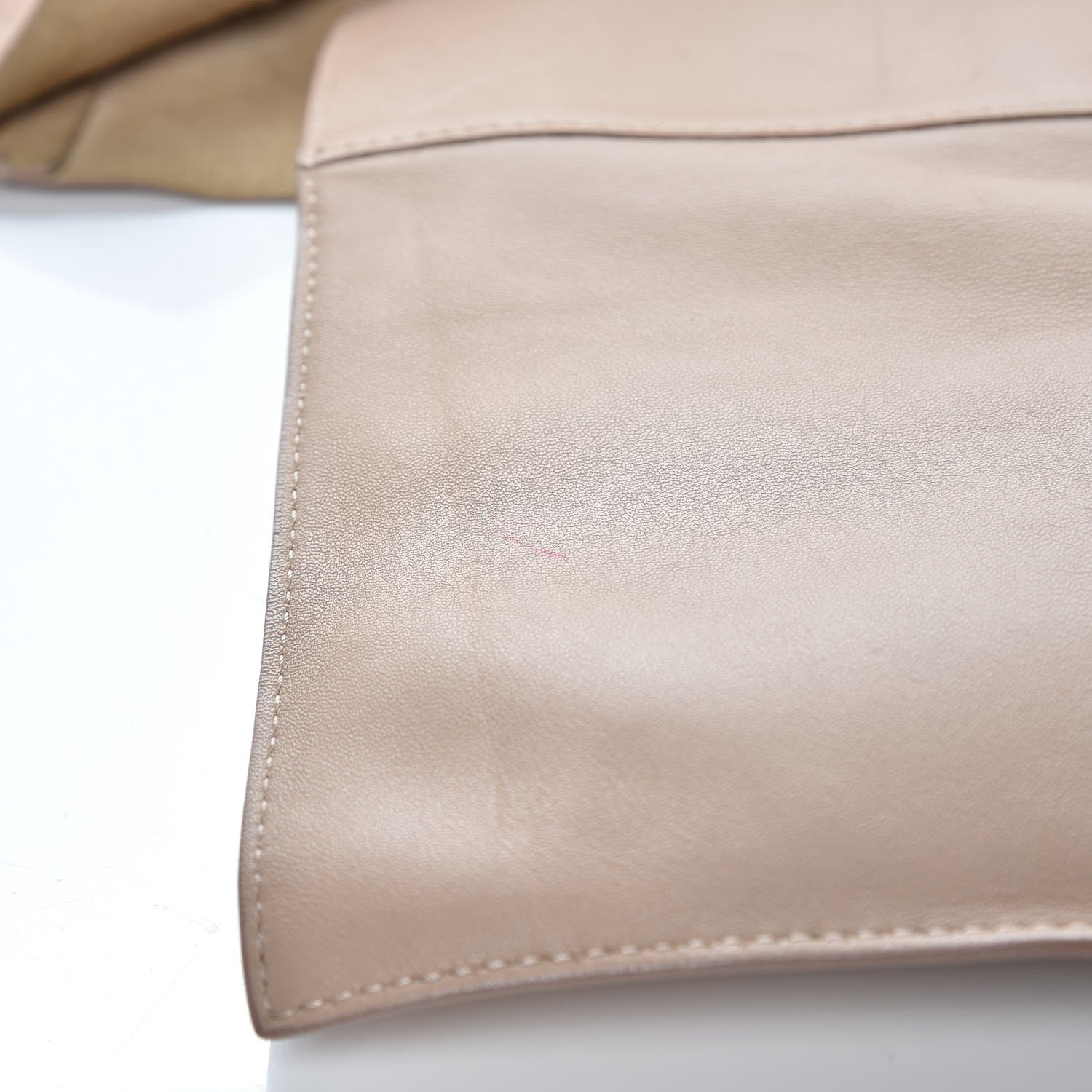 Celine Lambskin Vertical Bi-Cabas Beige Red 15 of 21