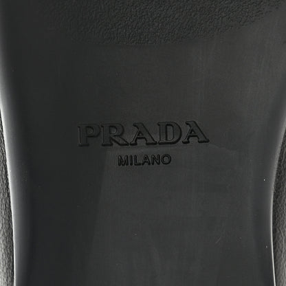 Prada Nappa Metal Triangle Logo Ballet Flats 37.5 Black 6 of 12