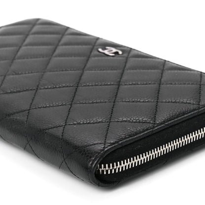 Chanel Caviar Quilted Large Zip Around Organizer Wallet Black 13 of 14