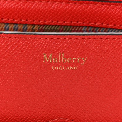 Mulberry Small Classic Grain Calfskin Belted Bayswater Satchel Lipstick Red 6 of 9