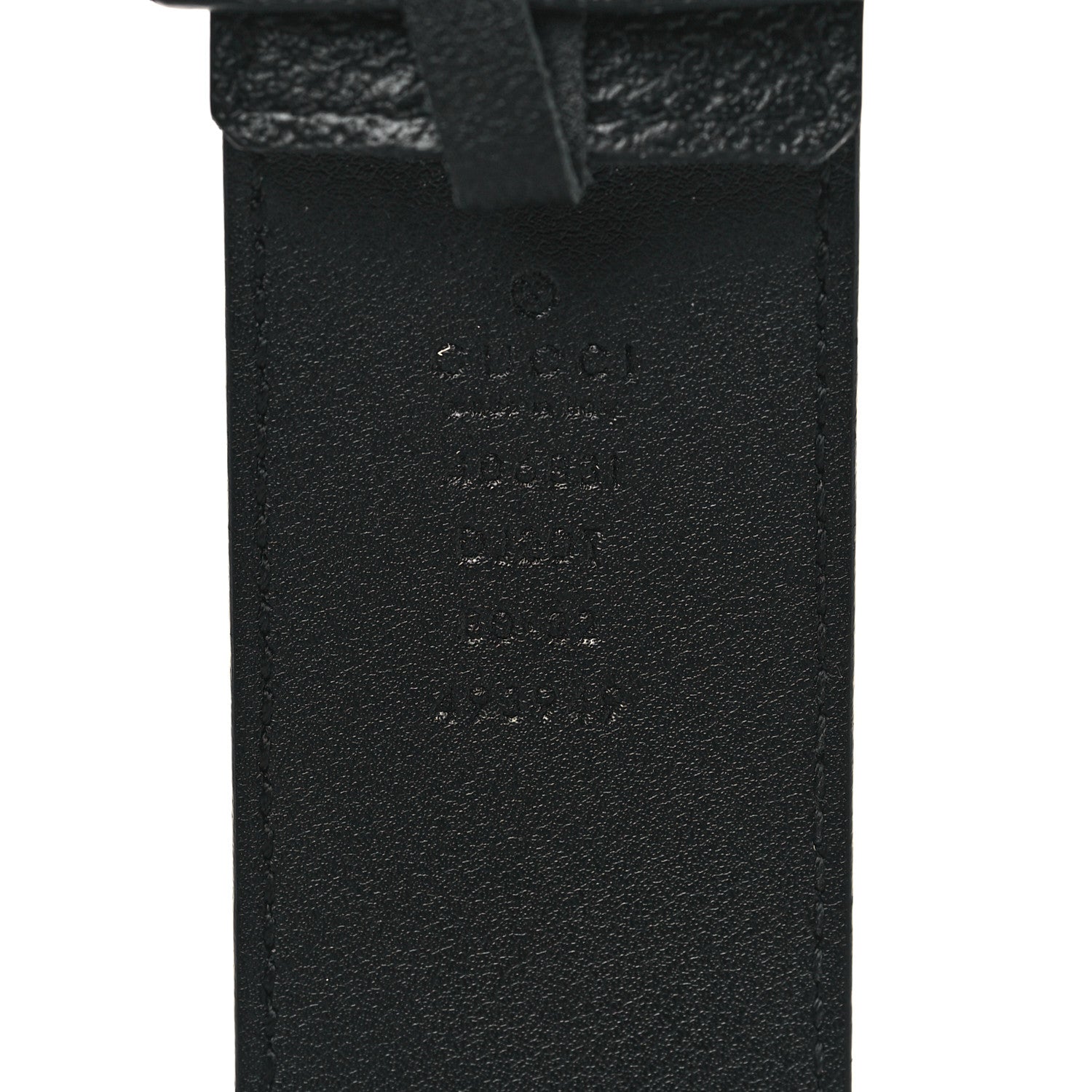 Gucci Textured Calfskin Double G 40mm Belt 80 32 Black 4 of 6