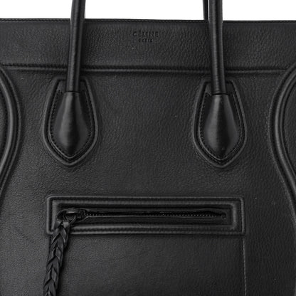 Celine Supple Calfskin Medium Phantom Luggage Black 9 of 19
