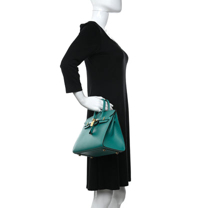 Hermes Epsom Birkin Sellier 25 Bleu Paon 2 of 11