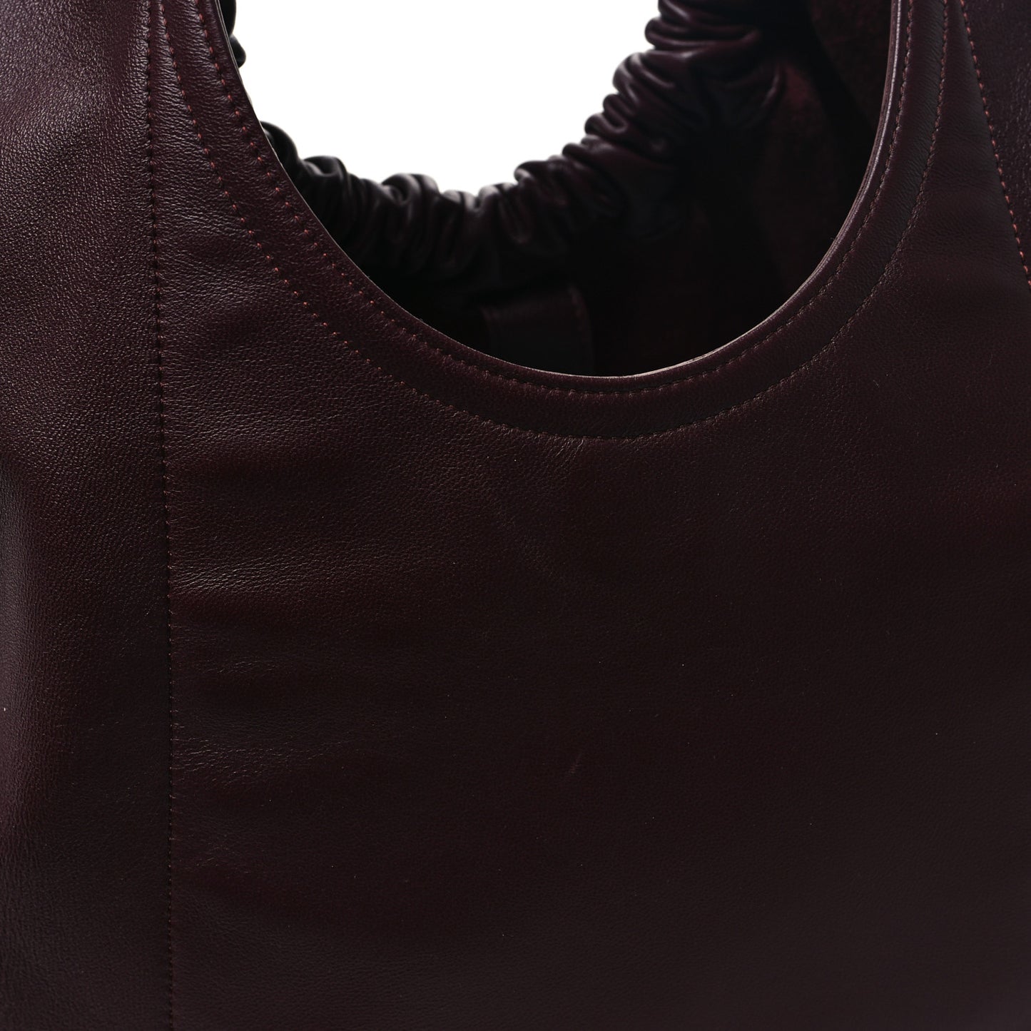 Buttery Nappa Lambskin Medium Squeeze Bag Dark Burgundy