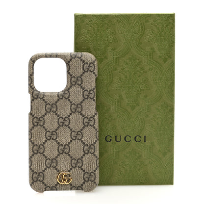 Gucci GG Supreme Monogram Ophidia iPhone 15 Pro Max Phone Case Beige Ebony 6 of 6