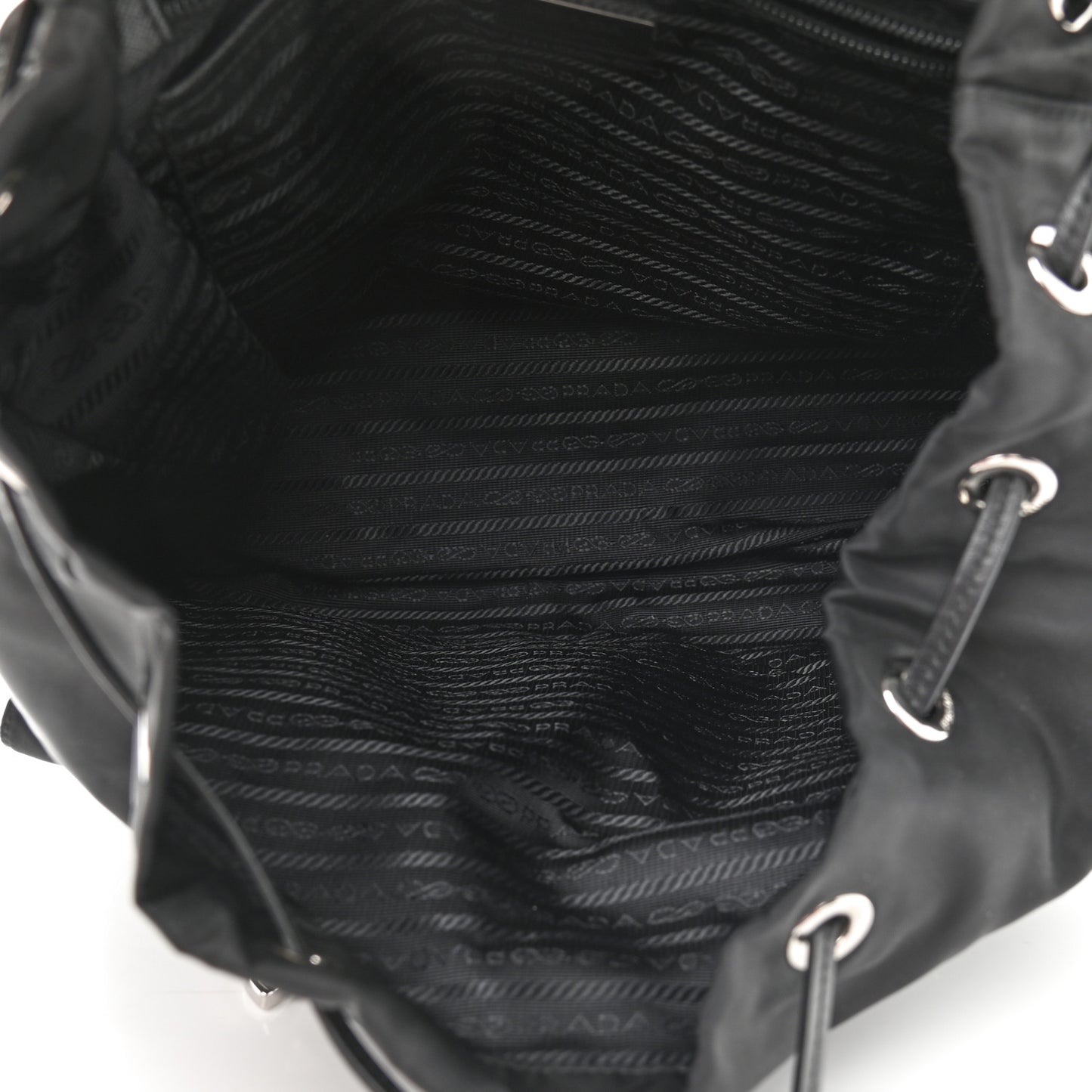 Nylon New Vela Studded Backpack Black