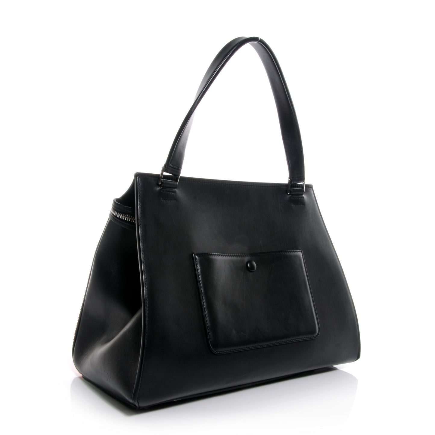 Pony Hair Medium Edge Shoulder Bag Vermillion