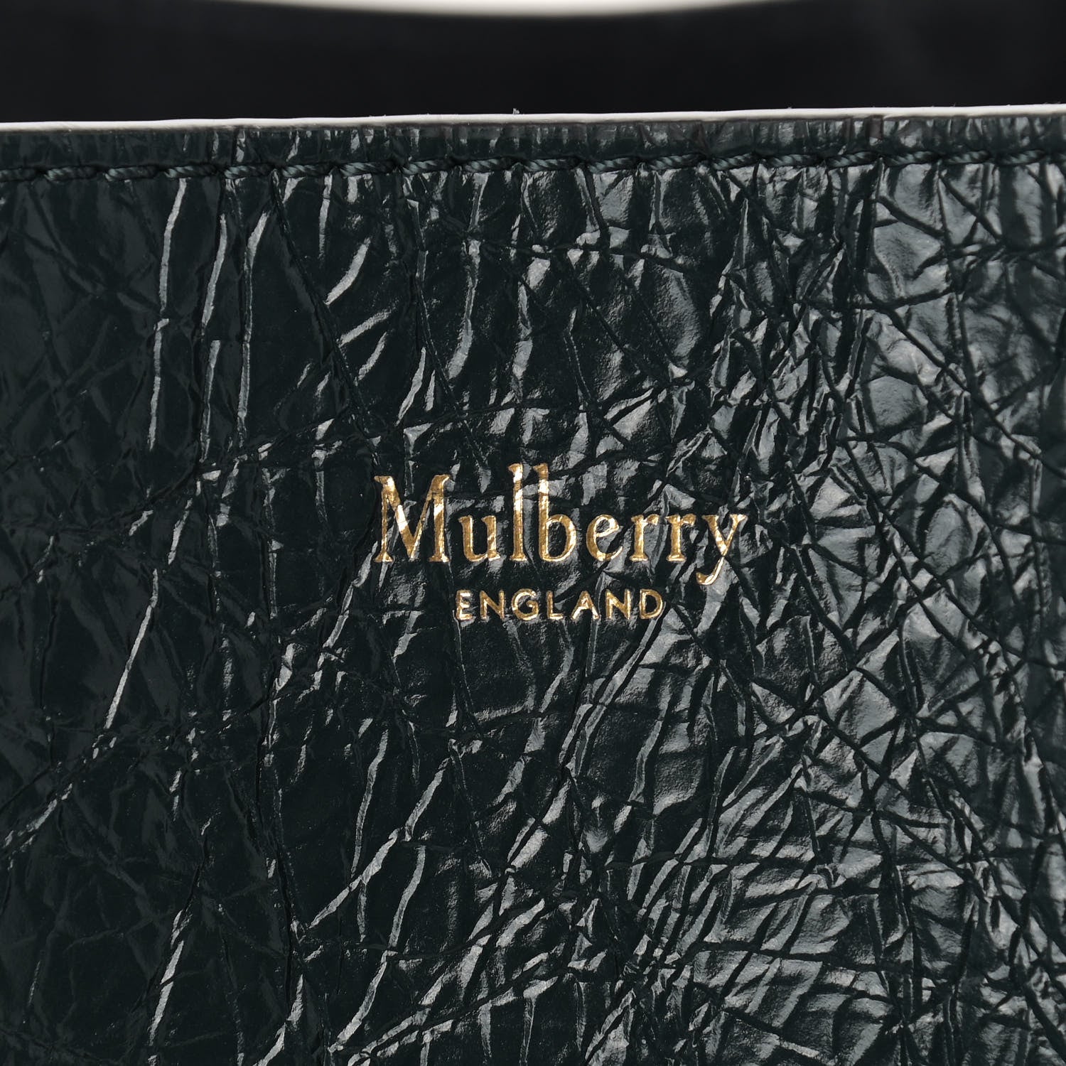 Mulberry Spongy Patent Small Millie Dark Green 6 of 10