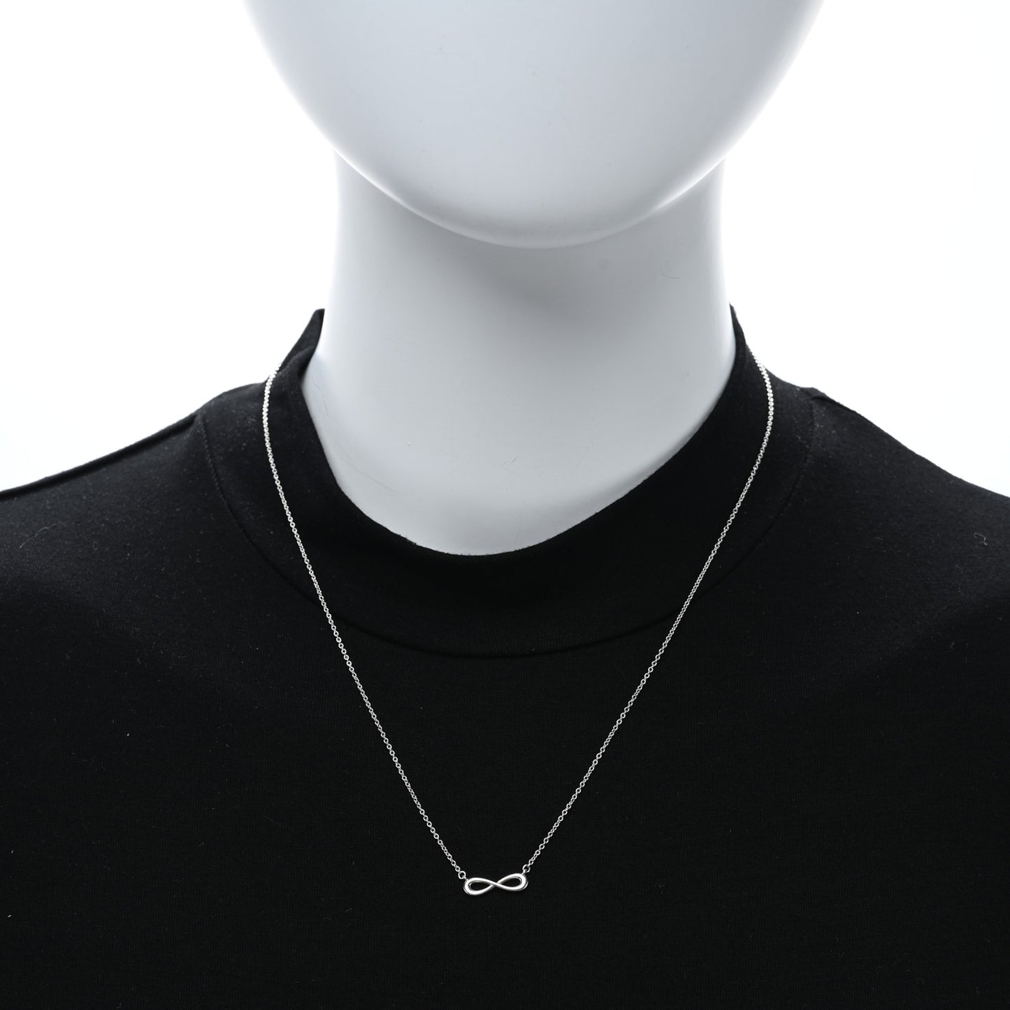 Sterling Silver Mini Infinity Pendant Necklace