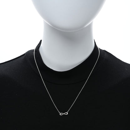 Tiffany Sterling Silver Mini Infinity Pendant Necklace 2 of 5