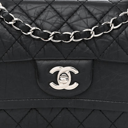 Chanel Aged Calfskin Quilted Mini Rectangular Double Flap Black 8 of 15