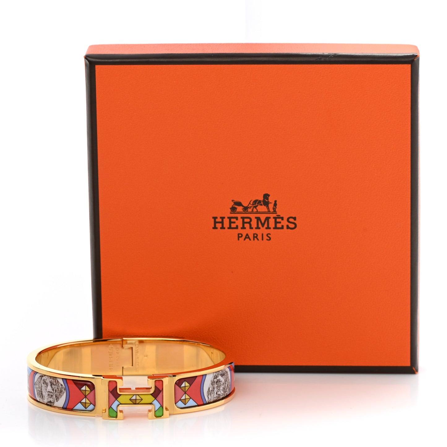 Enamel Narrow Colliers Et Chiens Clic Clac H Bracelet PM Amazone Pop