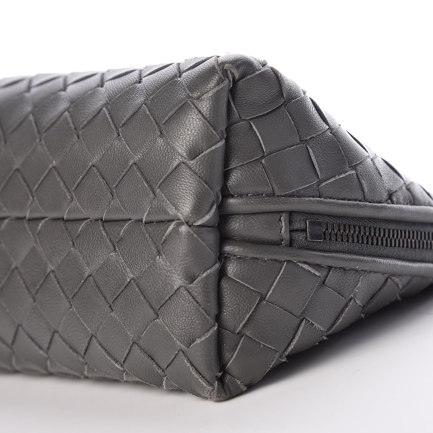 Bottega Veneta Nappa Intrecciato Cosmetic Pouch Grey 11 of 11