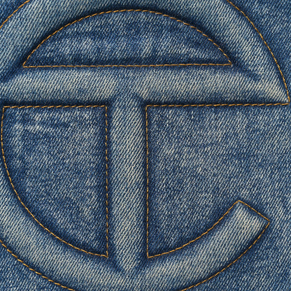 Telfar Denim Medium Shopping Bag Blue 8 of 10