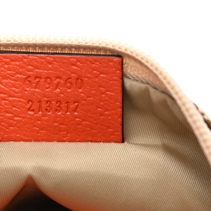 Gucci X THE NORTH FACE Monogram Textured Dollar Calfskin Barrel Shoulder Bag Beige Ebony Mystic White Deep Orange 8 of 12