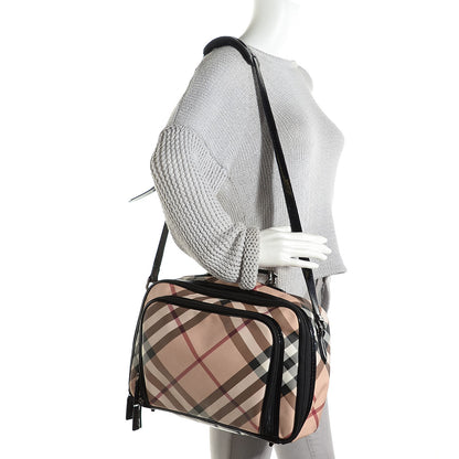 Burberry Supernova Check Diaper Bag Black 2 of 10