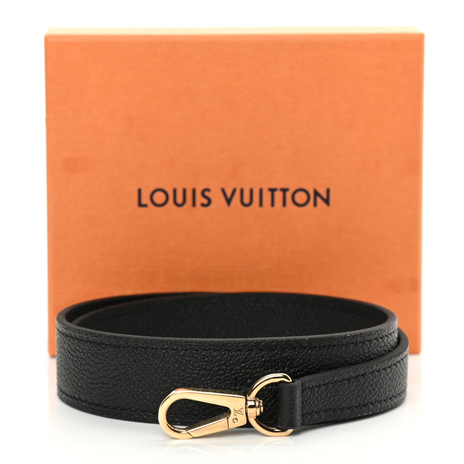 Louis Vuitton Calfskin Montaigne Shoulder Strap Black 5 of 5