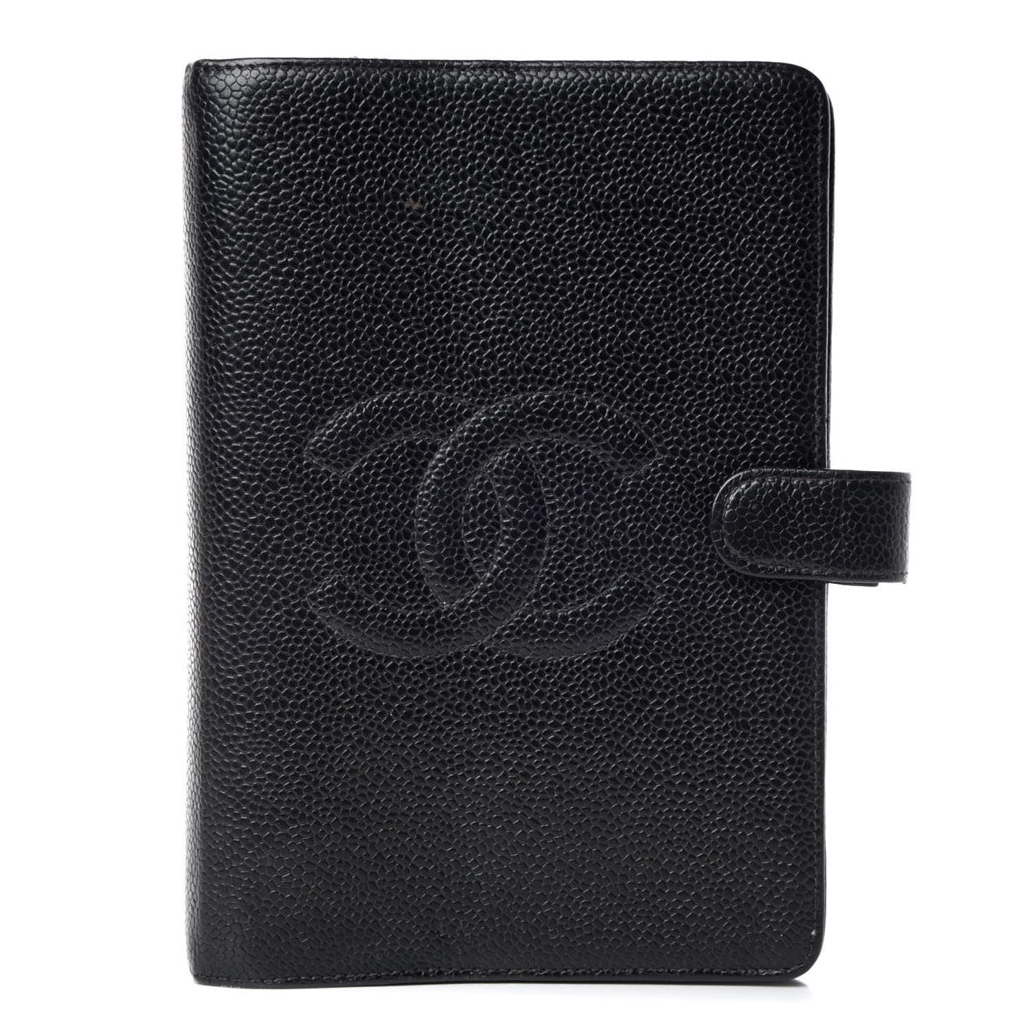 Chanel Caviar CC Medium Ring Agenda Planner Black 1 of 12