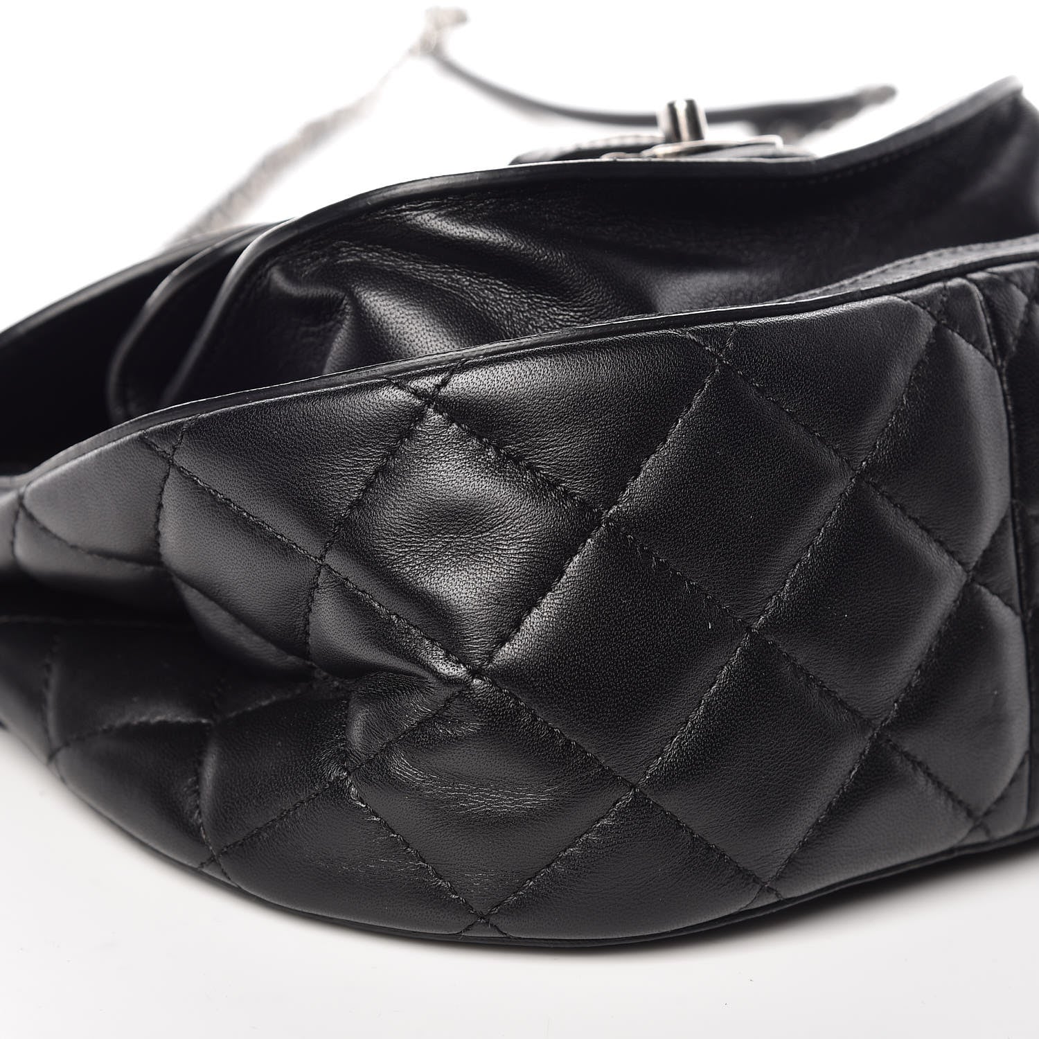 Chanel Lambskin Quilted Messenger Flap Black 5 of 11
