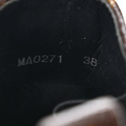 Louis Vuitton Patent Monogram LV Beaubourg Ankle Boots 38 Black 7 of 8