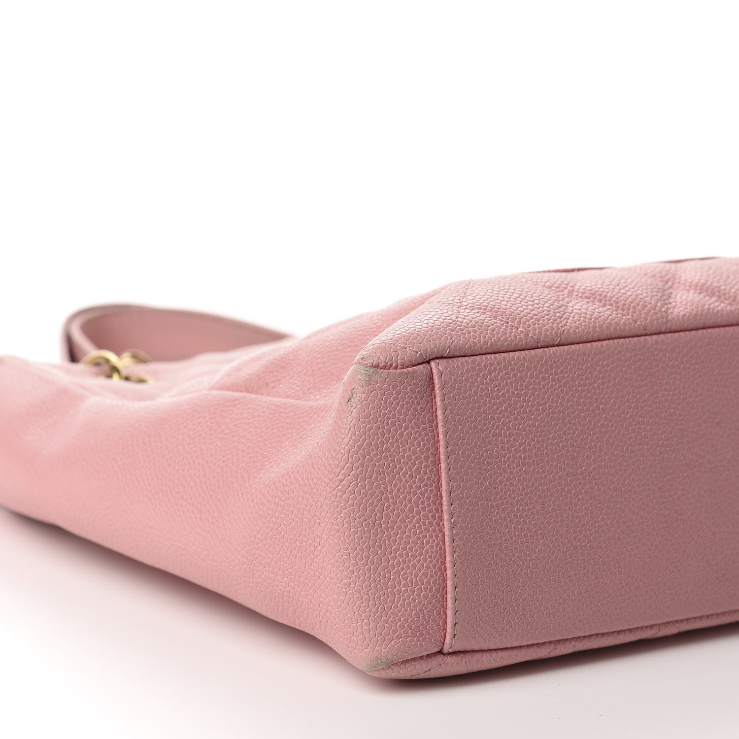 Chanel Caviar Quilted Petit Shopping Tote PST Pink 6 of 16