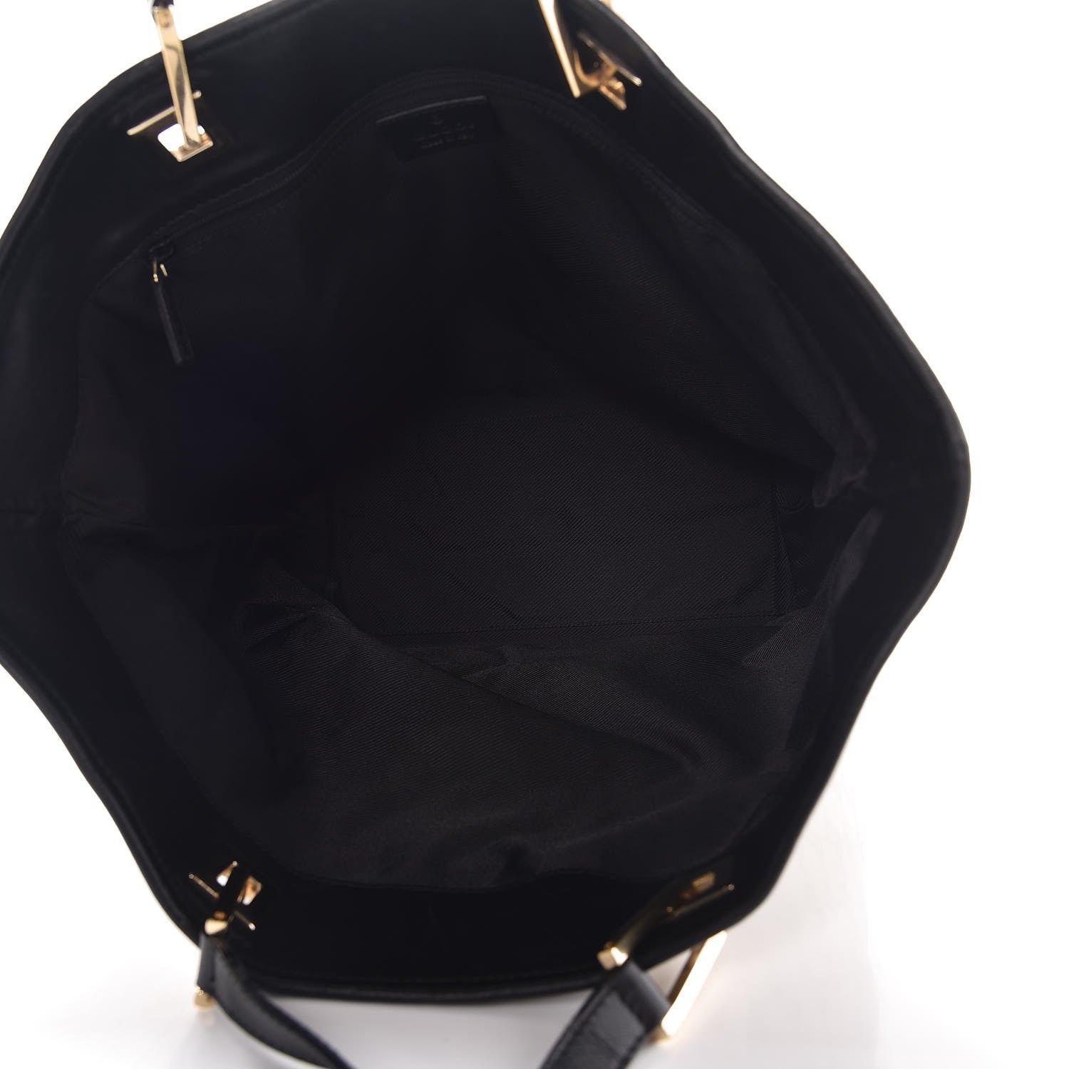 Gucci Monogram Canvas Medium Tote Black 5 of 10
