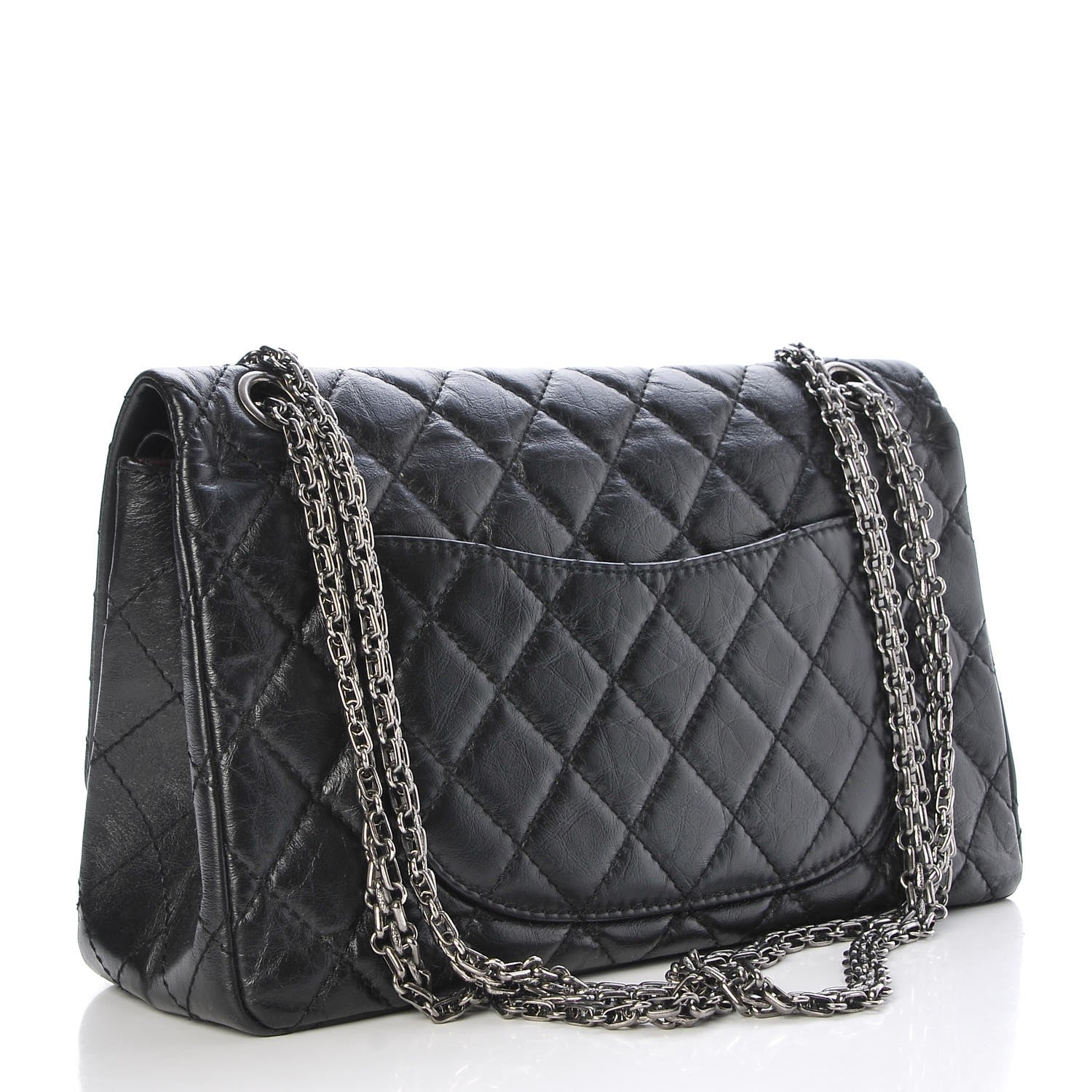 Chanel Aged Calfskin Quilted 2.55 Reissue 226 Flap Black 3 of 7