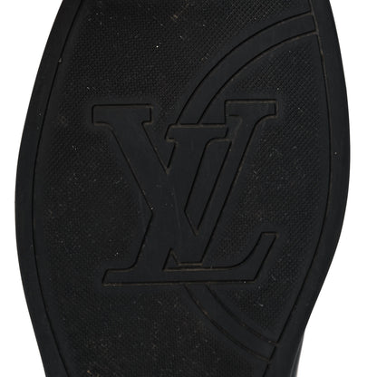 Louis Vuitton Monogram Eclipse Mens Passenger High Top Sneaker Boots 8 Black 6 of 11