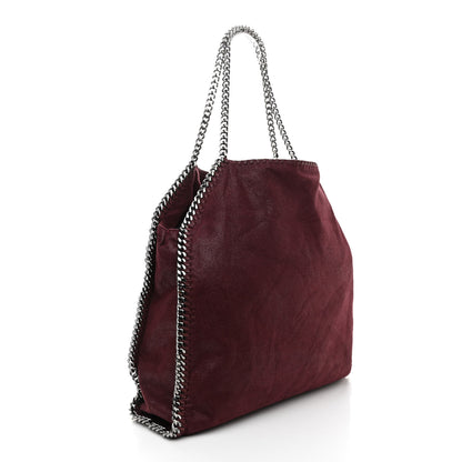 Stella McCartney Shaggy Deer Falabella Fold Over Tote Plum 3 of 10