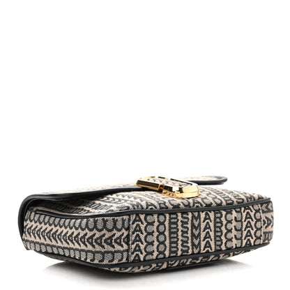 Marc Jacobs Cotton Jacquard The Monogram J Marc Shoulder Bag Beige Multi 4 of 11
