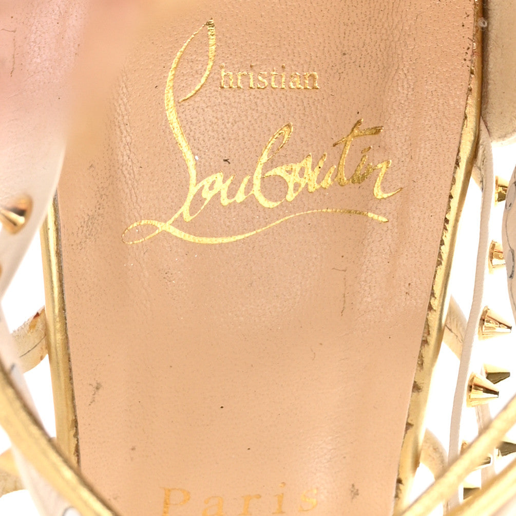 Kid Nappa Millaclou 100 Cage Sandals 37 Edelweiss Gold