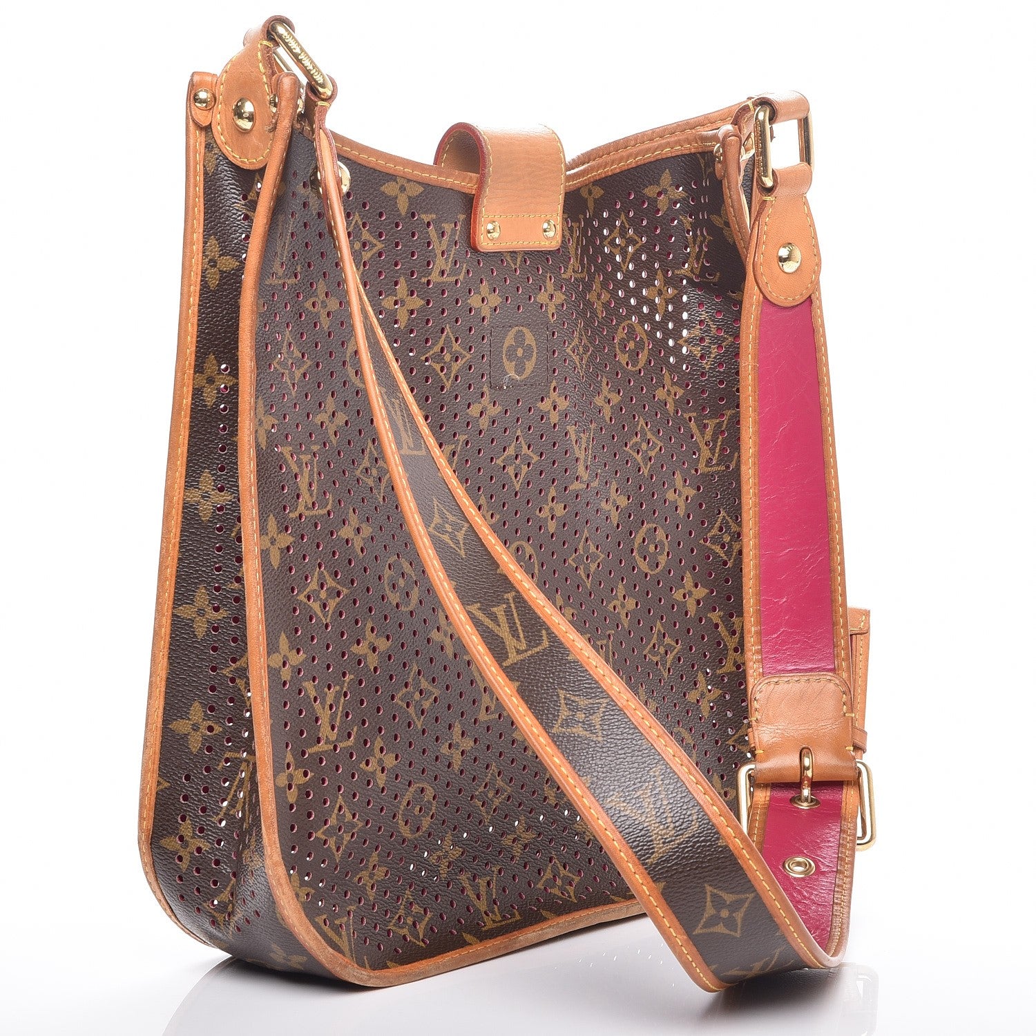 Louis Vuitton Monogram Perforated Musette Fuchsia 3 of 15