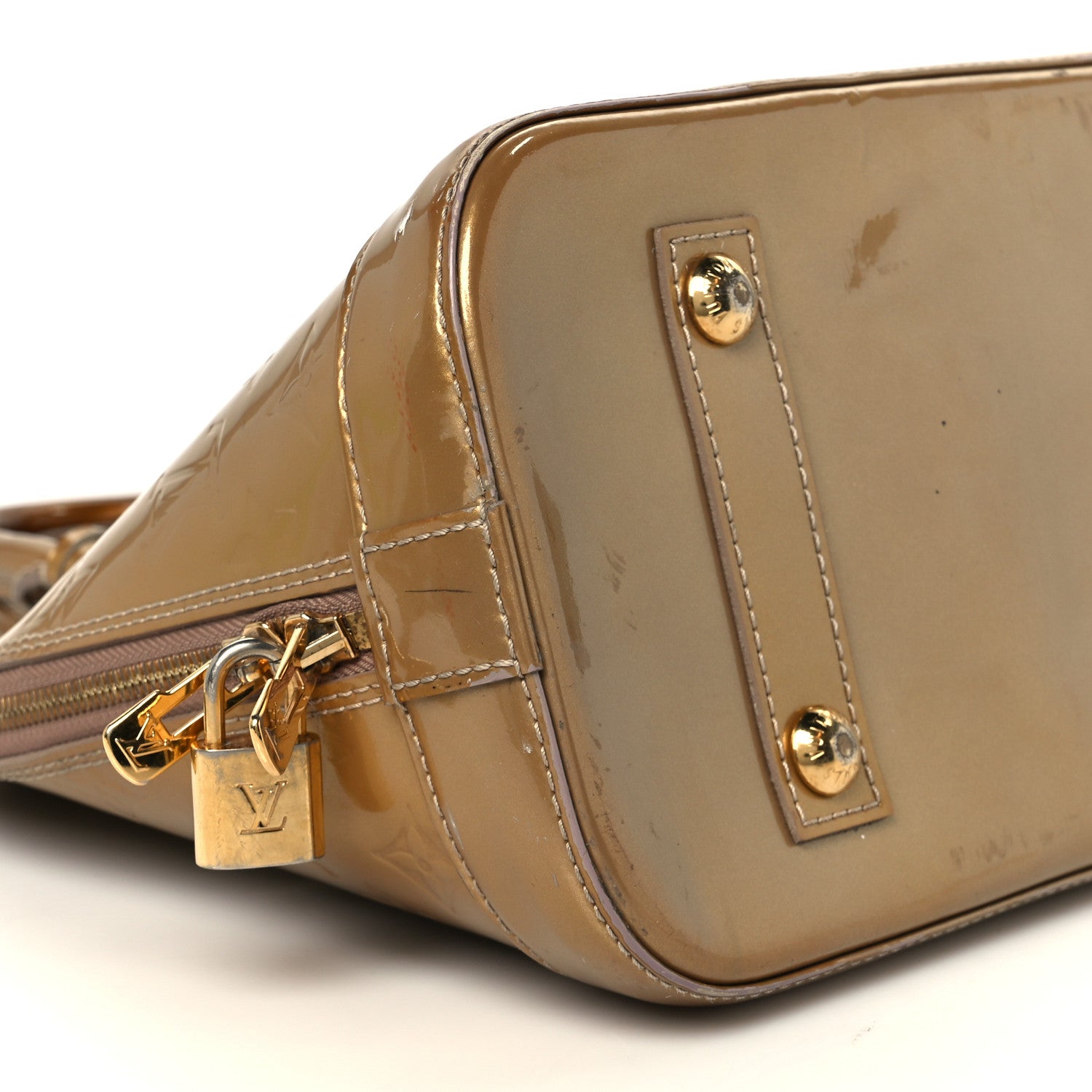 Louis Vuitton Vernis Alma PM Beige Poudre 10 of 12