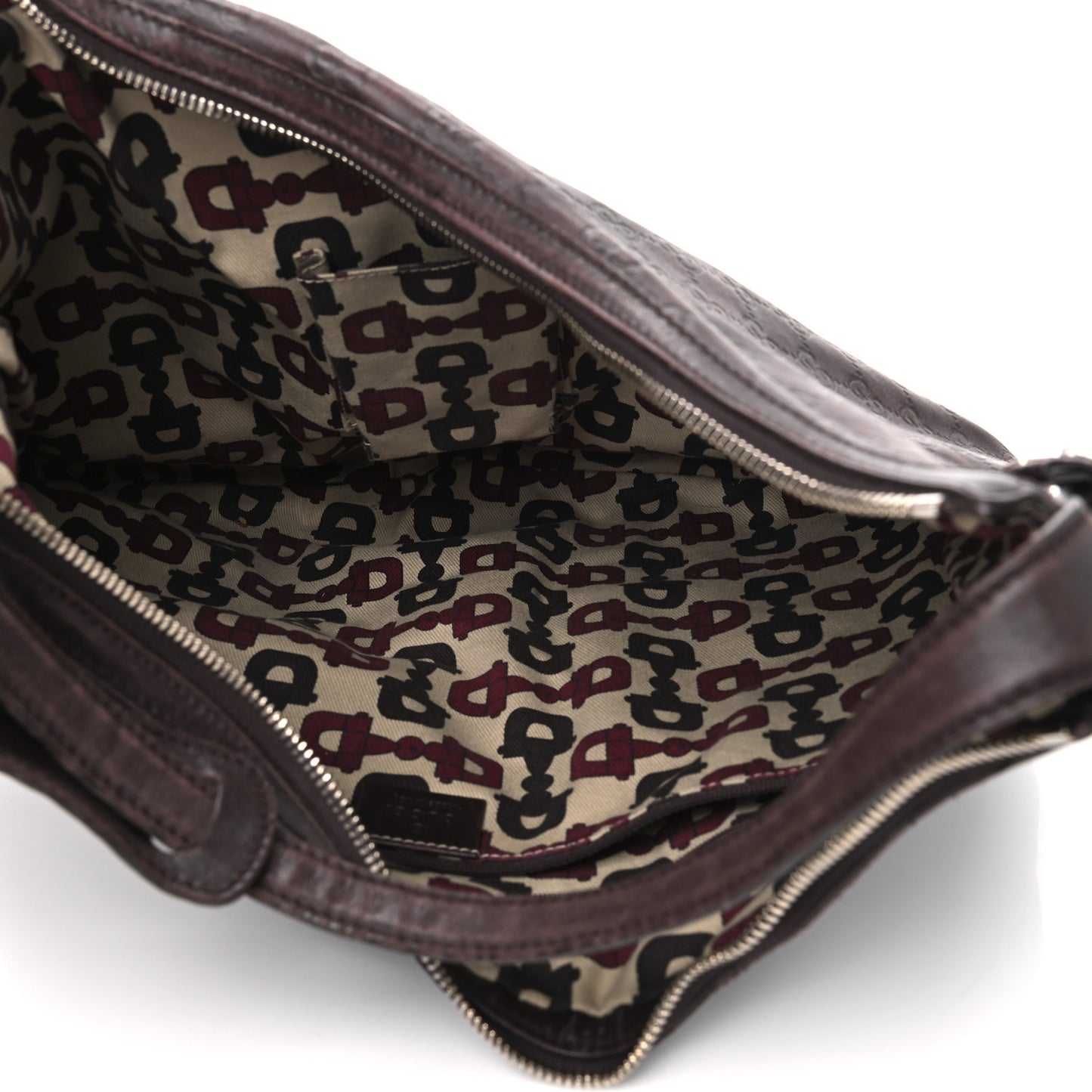 Guccissima Large Princy Hobo Dark Brown