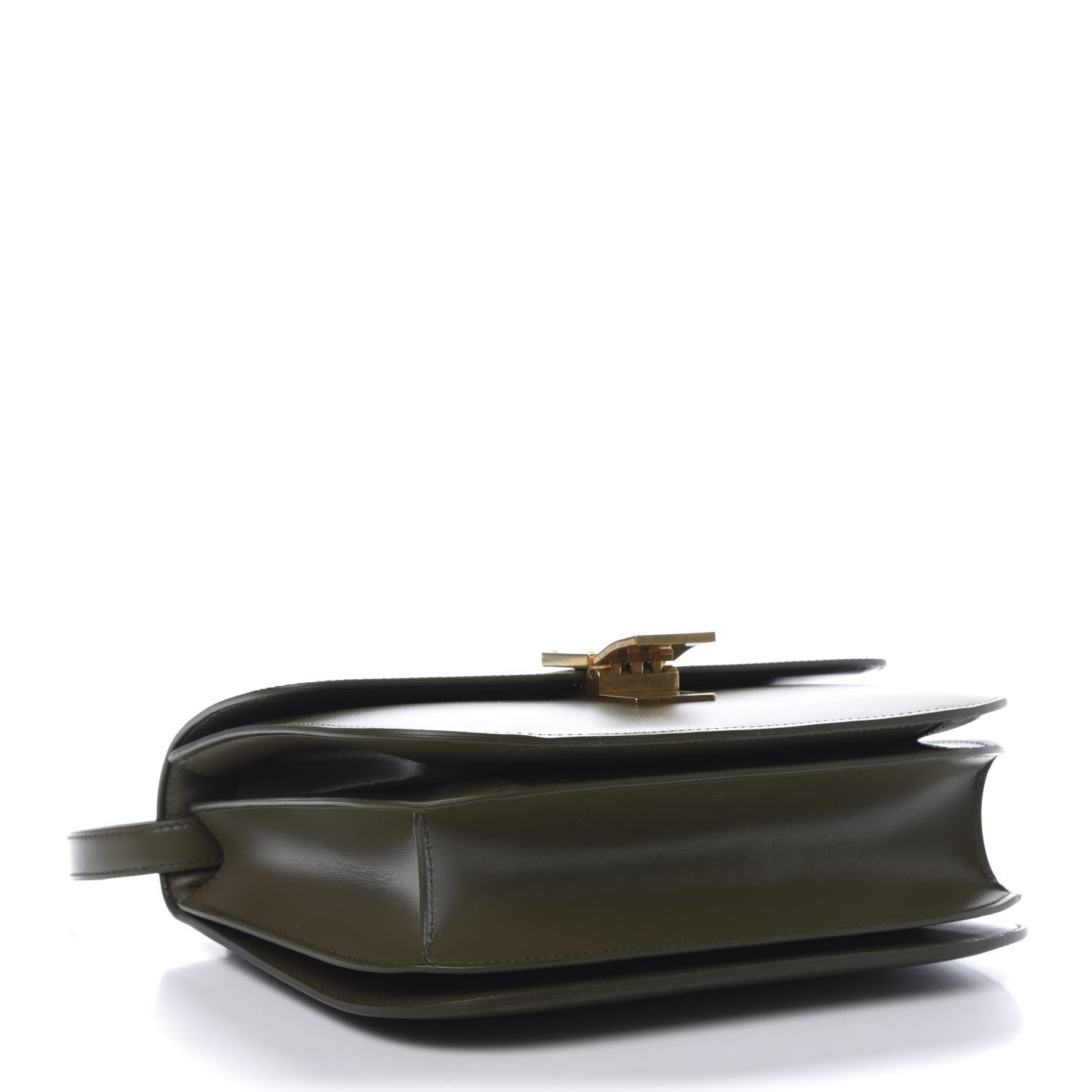 Celine Box Calfskin Classic Box Medium Flap Bag Army Green 4 of 10