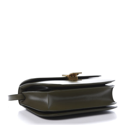 Celine Box Calfskin Classic Box Medium Flap Bag Army Green 4 of 10