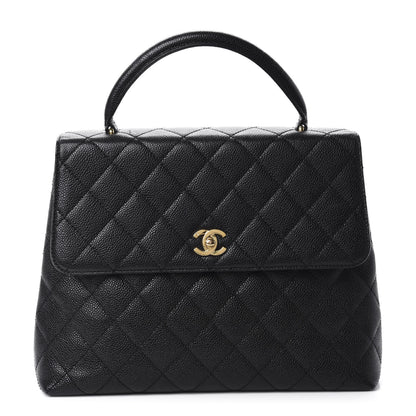 Chanel Caviar Quilted Jumbo Kelly Flap Black 1 of 11