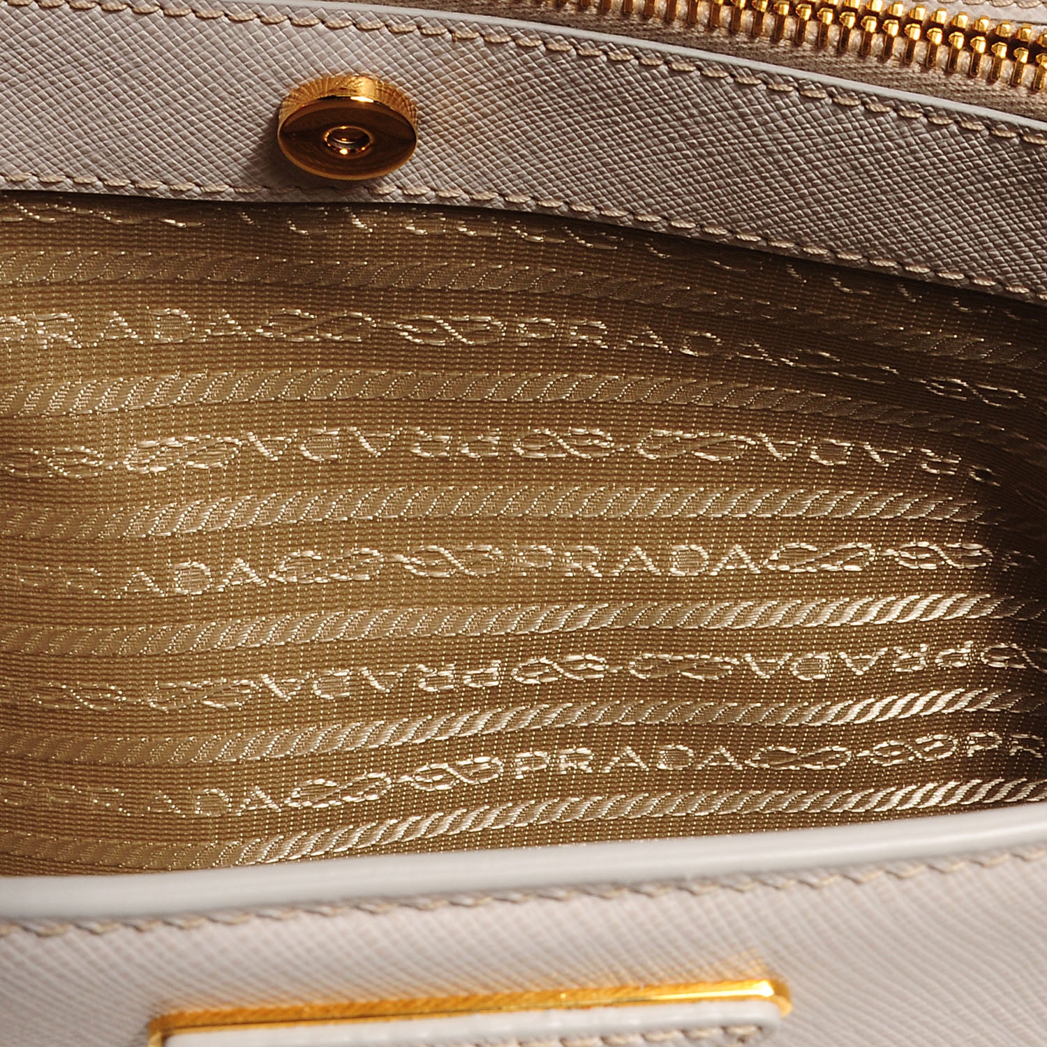 Prada Saffiano Lux Medium Tote Talco 8 of 11