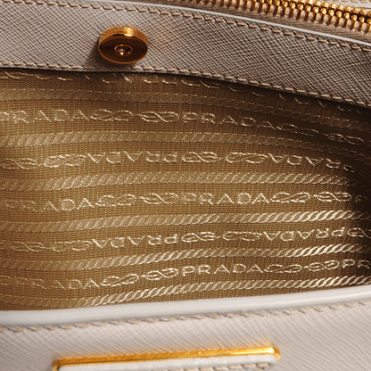 Prada Saffiano Lux Medium Tote Talco 8 of 11