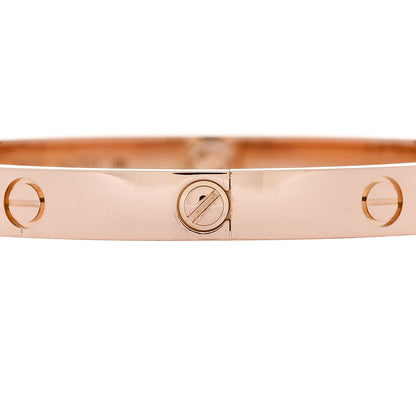 Cartier 18K Pink Gold LOVE Bracelet 19 4 of 9