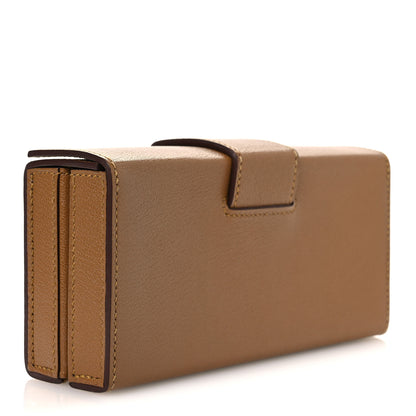Hermes Chevre Chamkila Neo Medor Clutch Bronze Dore 3 of 13