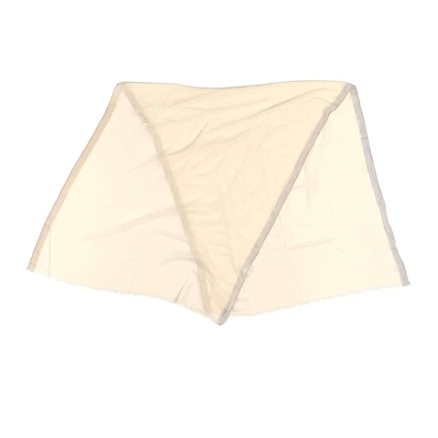 Cashmere Fringe Stole Ivory