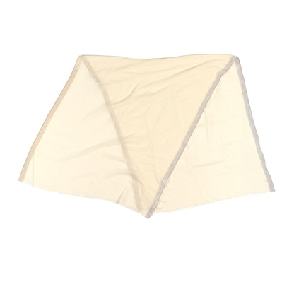 Hermes Cashmere Fringe Stole Ivory 2 of 4