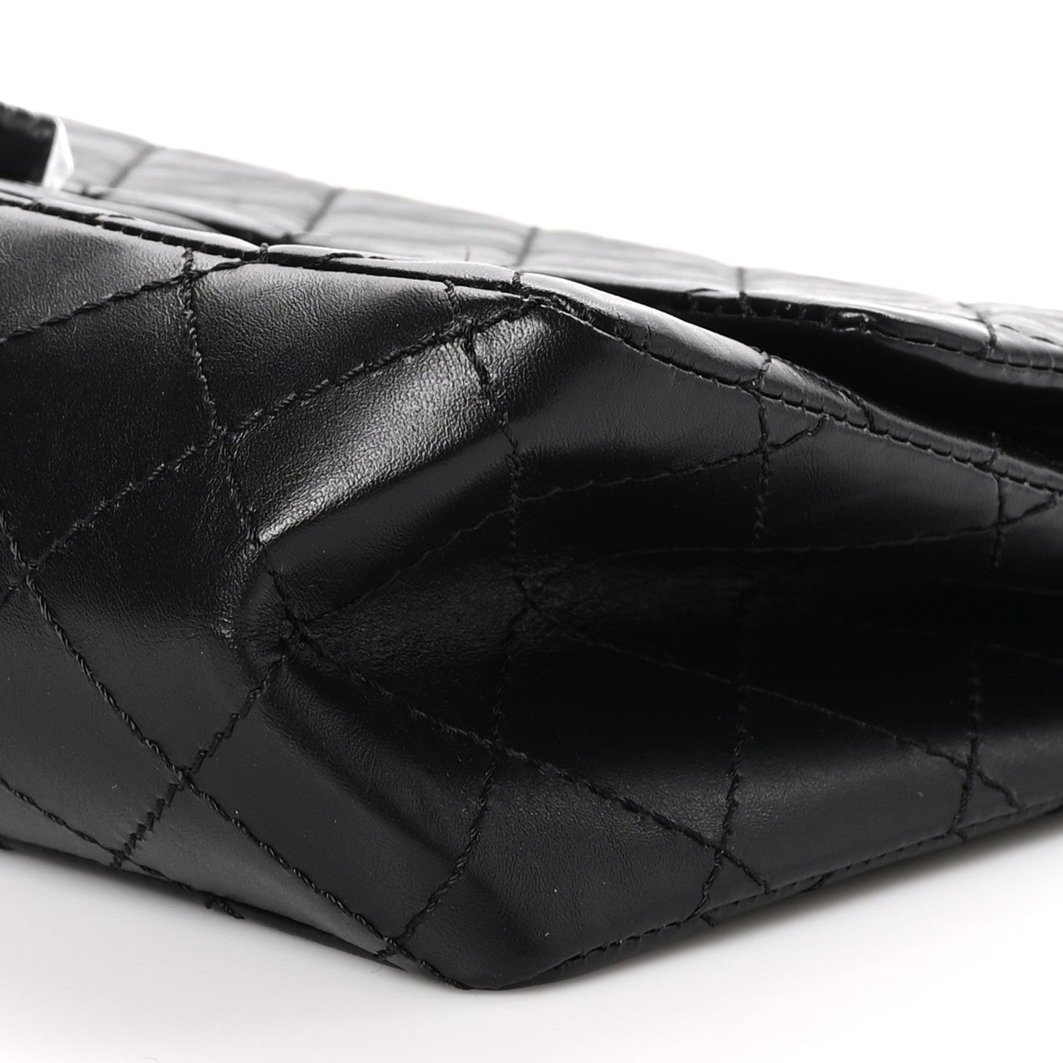 Chanel Aged Calfskin Quilted 2.55 Reissue 226 Flap So Black 10 of 12