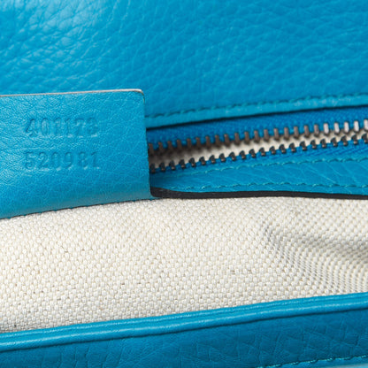 Gucci Calfskin GG Marmont Shoulder Bag Turquoise 7 of 12