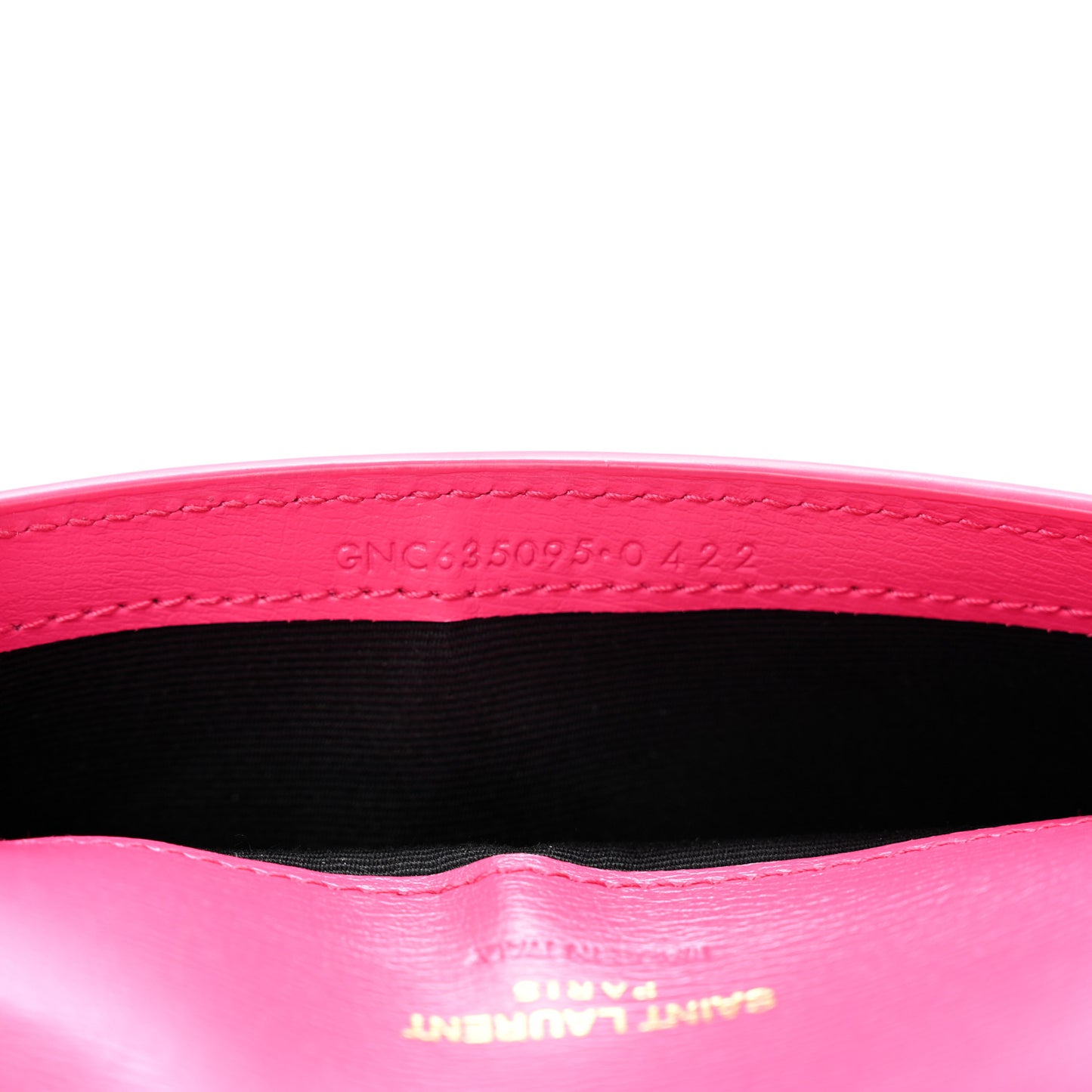 Smooth Calfskin Monogram Phone Holder Crossbody Fuchsia Couture