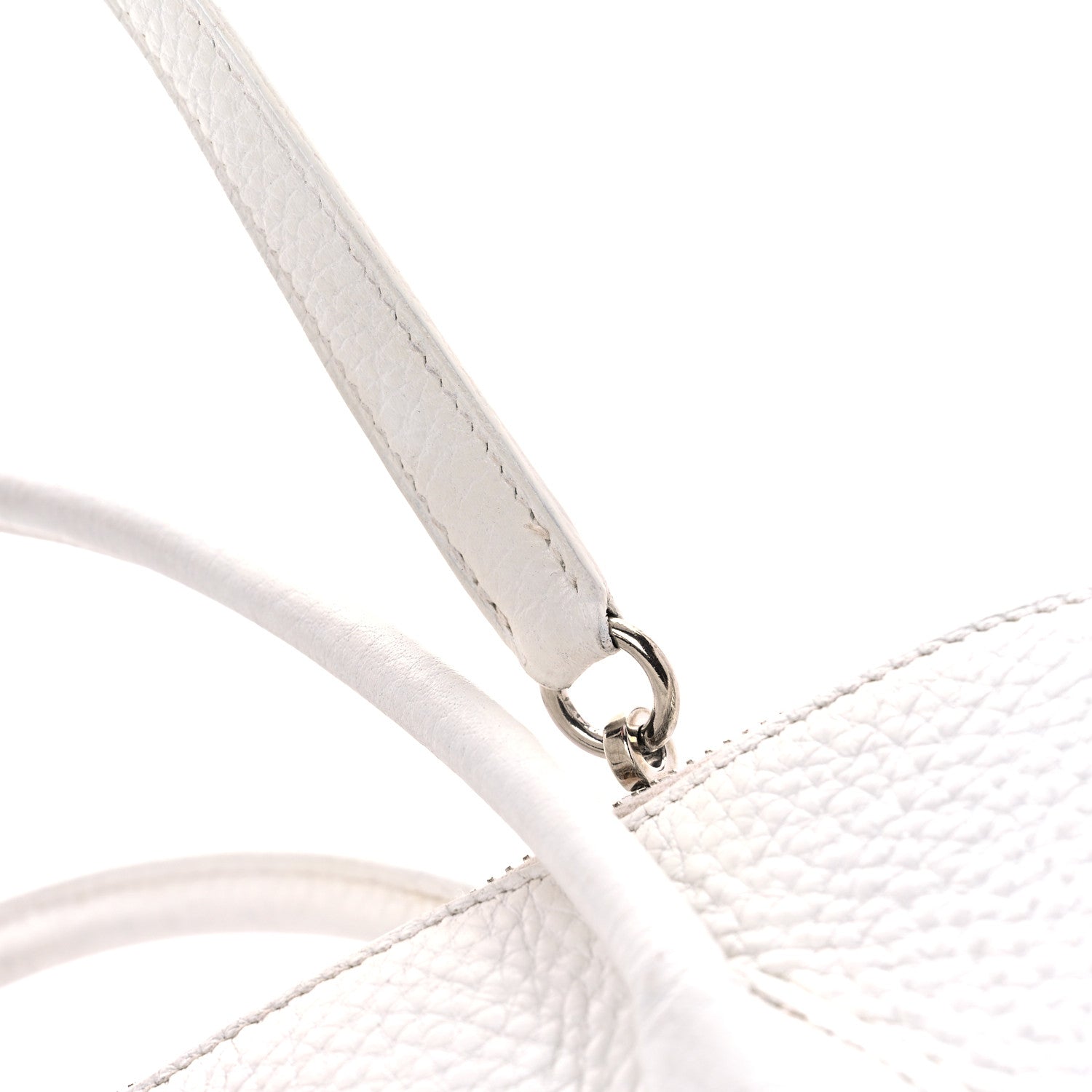 Hermes Taurillon Clemence Bolide 35 White 24 of 28