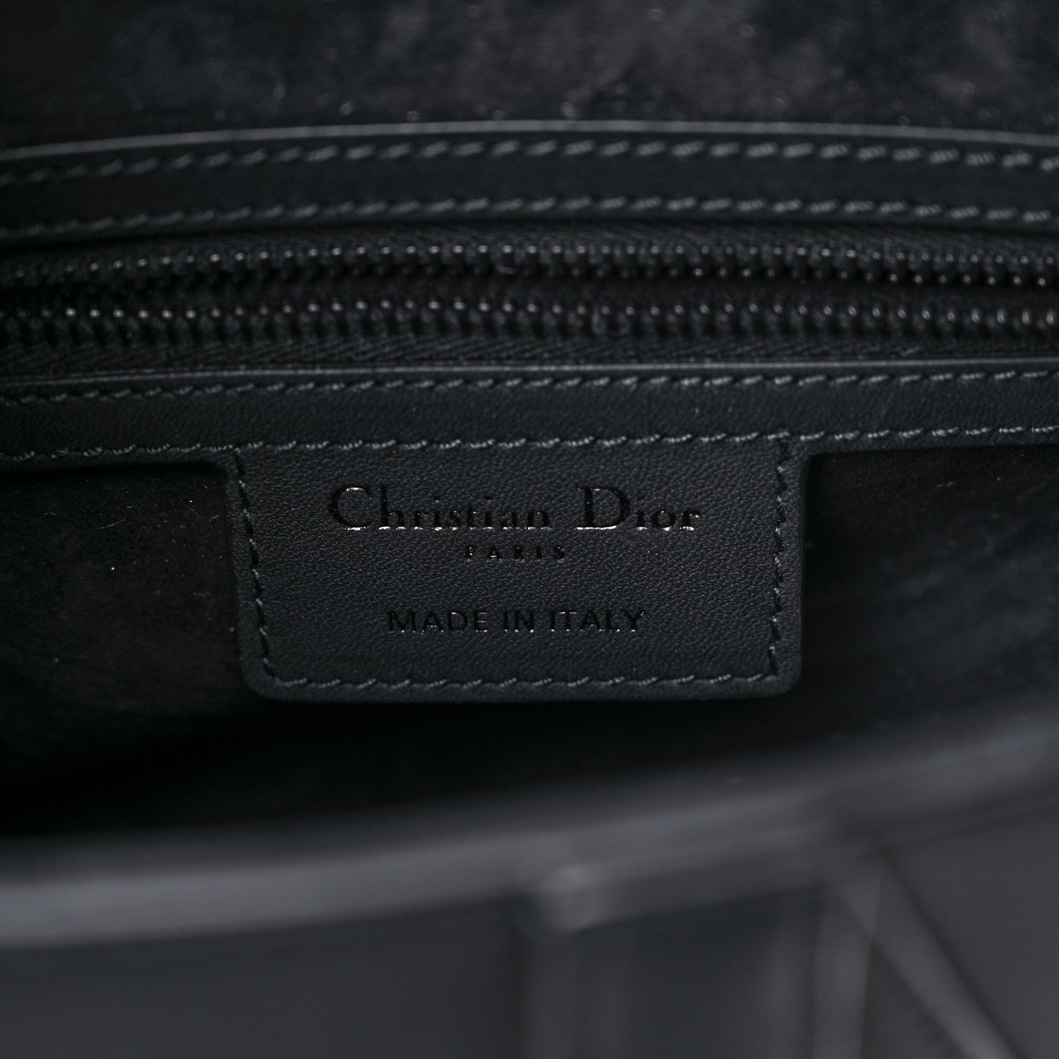 Christian Dior Ultra Matte Calfskin Saddle Bag With Strap Black 5 of 10